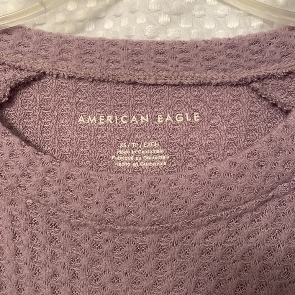 American Eagle Waffle Knit Top - Picture 2 of 2